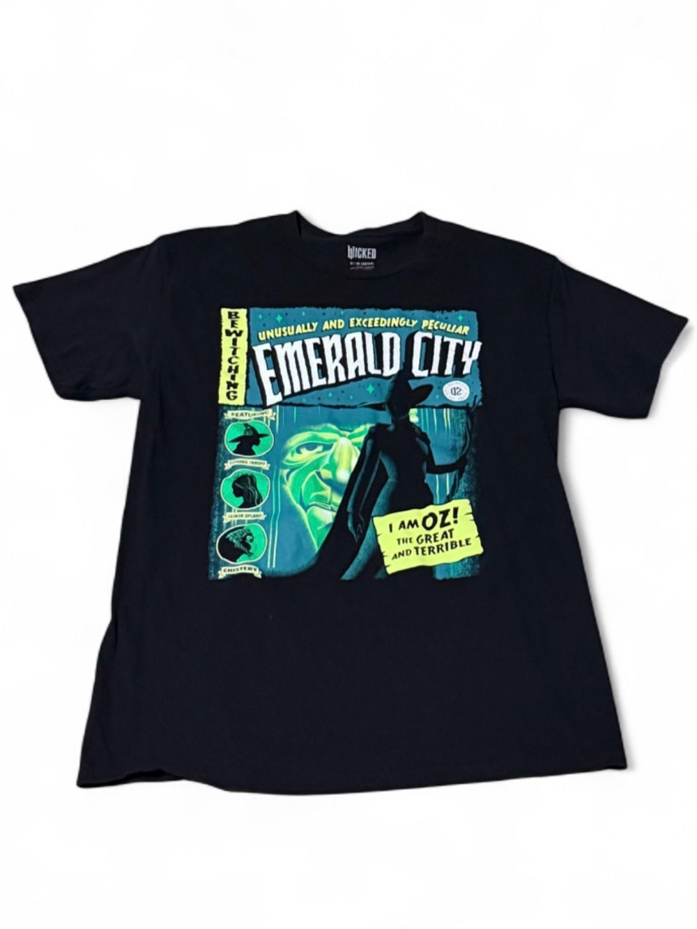 Wicked Emerald City Graphic Tee - Black